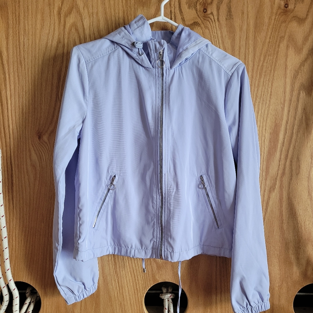 BNOW Forever 21 Lavender Women Cropped Lightweight Jacket